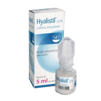 <b>HYALISTIL 0,2% collirio, soluzione</b><br>  Acido ialuronico sale sodico<br><b>Che cos’è e a che cosa serve</b><br>Lacrime artificiali. <br>  <br>  Hyalistil si usa per il trattamento sintomatico della sindrome dell'occhio secco