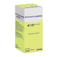 <b>BROMEXINA PENSA 4 mg/5 ml sciroppo</b><br>  Bromexina cloridrato<br>  Medicinale equivalente<br><b>Che cos’è e a che cosa serve</b><br>BROMEXINA PENSA contiene il principio attivo bromexina che appartiene ad un gruppo di medicinali  chiama