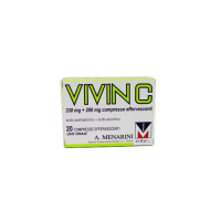 VIVIN C<br><b>Che cos’è e a che cosa serve</b><br>"VIVIN C contiene i principi attivi acido acetilsalicilico (un inibitore della sintesi delle prostaglandine con attività antinfiammatoria e antidolorifica) e acido ascorbico (vitamina C