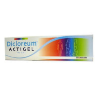 <b>Dicloreum Actigel 1% Gel</b><br>  Diclofenac<br><b>Che cos’è e a che cosa serve</b><br>Dicloreum Actigel è un gel da applicare sulla pelle contenente il principio attivo diclofenac  idrossietilpirrolidina, che appartiene a una categ