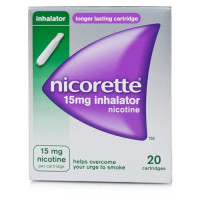 <b>NICORETTE 10 mg soluzione per inalazione<br>  NICORETTE 15 mg soluzione per inalazione</b><br>  Nicotina<br><b>Che cos’è e a che cosa serve</b><br>NICORETTE è una terapia sostitutiva a base di nicotina (NRT), usata per alleviare i s
