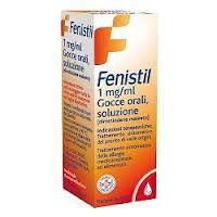 <b>Fenistil 1 mg/ml gocce orali, soluzione<br>  Fenistil 1 mg compresse rivestite</b><br>  dimetindene maleato<br><b>Che cos’è e a che cosa serve</b><br>Fenistil contiene il principio attivo dimetindene maleato che appartiene al gruppo dei me