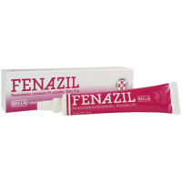FENAZIL 2% crema<br>  Prometazina cloridrato<br><b>Che cos’è e a che cosa serve</b><br>FENAZIL 2% crema è un antistaminico per uso topico.<br>  Serve come antiallergico, per attenuare il bruciore ed il prurito localizzati.<br><br>  FEN