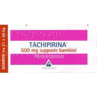 TACHIPIRINA Bambini 250 mg supposte<br> TACHIPIRINA Bambini 500 mg supposte<br> Paracetamolo<br><b>Che cos’è e a che cosa serve</b><br>Tachipirina contiene il principio attivo paracetamolo che agisce riducendo la febbre (antipiretico) e allev