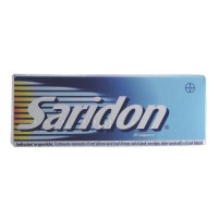<b>Saridon compresse</b><br>  Paracetamolo 250 mg, propifenazone 150 mg e caffeina 25 mg<br><b>Che cos’è e a che cosa serve</b><br>Saridon appartiene alla categoria terapeutica degli analgesici-antipiretici (medicinali che si usano per  la ri