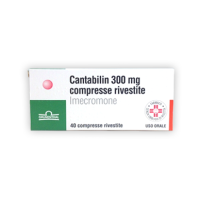<b>CANTABILIN 300 mg compresse rivestite</b><br> Imecromone<br><b>Che cos’è e a che cosa serve</b><br>Cantabilin contiene il principio attivo imecromone, che fa parte di un gruppo di medicinali utilizzati per la terapia biliare. È usat