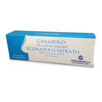 <b>Ganazolo 10 mg/g crema vaginale<br>  Ganazolo 150 mg ovuli</b><br><br>  Econazolo nitrato<br><br>  Medicinale equivalente<br><b>Che cos’è e a che cosa serve</b><br>Ganazolo contiene econazolo nitrato che appartiene ad una classe di medicin