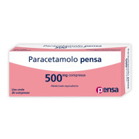 <b>Paracetamolo Pensa 500mg compresse<br>  Paracetamolo Pensa 1000mg compresse</b><br>  Medicinale equivalente<br><b>Che cos’è e a che cosa serve</b><br>Il paracetamolo è un medicinale che allevia il dolore e riduce la febbre (analgesi