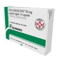 <b>Decorenone 50 mg capsule rigide</b><br>  Ubidecarenone<br><b>Che cos’è e a che cosa serve</b><br>Decorenone è un medicinale a base di ubidecarenone per il trattamento delle alterazioni  metaboliche e funzionali del miocardio (tessut
