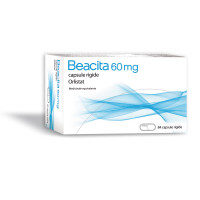 <b>BEACITA 60 mg capsule rigide</b><br>  Orlistat<br><b>Che cos’è e a che cosa serve</b><br>BEACITA è un farmaco contro l'obesità ad azione periferica che si usa per perdere peso negli adulti dai 18 anni in su che sono sovra
