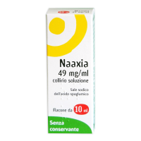 <b>Naaxia 49 mg/ml collirio, soluzione</b><br><br><b>Che cos’è e a che cosa serve</b><br>È un collirio soluzione.<br>  È usato per il trattamento di lievi manifestazioni di congiuntivite e cheratocongiuntivite di natura  allergi
