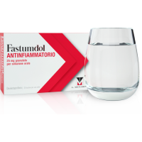 <b>Fastumdol Antinfiammatorio 25 mg granulato per soluzione orale</b><br>  Dexketoprofene<br><b>Che cos’è e a che cosa serve</b><br>Fastumdol Antinfiammatorio è un antidolorifico appartenente al gruppo di medicinali denominati farmaci 