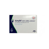 <b>Ketoftil 0,5 mg/ml collirio, soluzione</b><br>  Ketotifene<br><b>Che cos’è e a che cosa serve</b><br>Ketoftil contiene il principio attivo ketotifene ed appartiene ad un gruppo di medicinali chiamati antistaminiciantiallergici per uso ocul