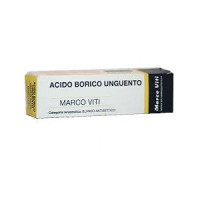 <b>ACIDO BORICO MARCO VITI 3% soluzione cutanea<br>  ACIDO BORICO MARCO VITI 3% unguento</b><br>  Acido borico<br><b>Che cos’è e a che cosa serve</b><br>ACIDO BORICO MARCO VITI contiene acido borico che appartiene ad un gruppo di medicinali  