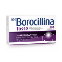Neo Borocillina Tosse 10 mg + 1,2 mg pastiglie<br>  destrometorfano bromidrato e 2,4-diclorobenzil alcool<br><b>Che cos’è e a che cosa serve</b><br>Neo Borocillina Tosse contiene i principi attivi destrometorfano bromidrato e 2,4-diclorobenzi