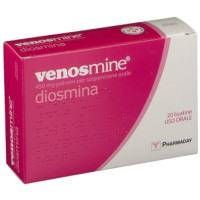 <b>VENOSMINE 450 mg compresse  VENOSMINE 450 mg polvere per sospensione orale</b><br>  Diosmina<br><b>Che cos’è e a che cosa serve</b><br>VENOSMINE contiene il principio attivo diosmina appartenente ad un gruppo di medicinali chiamati  biofla