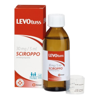 Levotuss 30 mg/5 ml sciroppo<br> levodropropizina<br><b>Che cos’è e a che cosa serve</b><br>Levotuss contiene il principio attivo levodropropizina, una sostanza che appartiene ad un gruppo di medicinali chiamati sedativi della tosse.<br> <br>