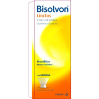 <b>BISOLVON Linctus 4 mg/5 ml sciroppo - gusto cioccolato-ciliegia</b><br>  bromexina cloridrato<br><b>Che cos’è e a che cosa serve</b><br>Bisolvon contiene bromexina cloridrato.<br>  Bisolvon si usa <b>negli adulti, adolescenti e bambini a p