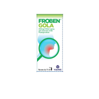 FROBEN GOLA 250mg/100ml Collutorio <br> FROBEN GOLA 250mg/100ml Spray per mucosa orale <br> Flurbiprofene<br><b>Che cos’è e a che cosa serve</b><br>FROBEN GOLA contiene flurbiprofene ed appartiene ad un gruppo di medicinali chiamati farmaci a