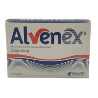 <b>ALVENEX 450 mg compresse<br>  ALVENEX 450 mg polvere per sospensione orale</b><br>  Diosmina<br><b>Che cos’è e a che cosa serve</b><br>ALVENEX contiene il principio attivo diosmina appartenente ad un gruppo di medicinali chiamati  bioflavo