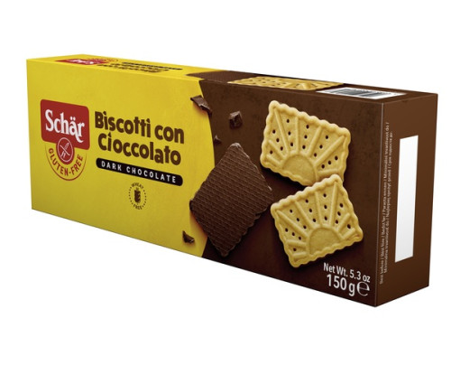 SCHAR BISCOTTO CON CIOCCOLATO DARK CHOCOLATE 150 G