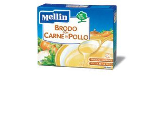 MELLIN BRODO CARNE POLLO 10 BUSTINE X 5 G