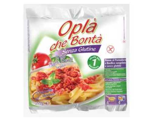OPLA' CHE BONTA' PENNE POMODORO E BASILICO SURGELATE 275 G