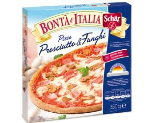SCHAR SURGELATI PIZZA PROSCIUTTO E FUNGHI BONTA' D'ITALIA 350 G