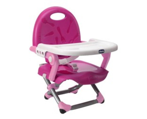 CHICCO BOOSTER SEAT POCKET SNACK PINK