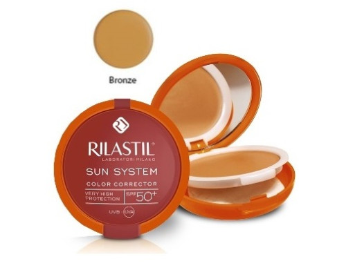 RILASTIL SUN SYSTEM PHOTO PROTECTION THERAPY SPF50+ COMPATTO BRONZE 10 ML