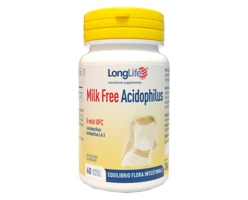 LONGLIFE MILK FREE ACIDOPHILUS 60 CAPSULE VEGETALI