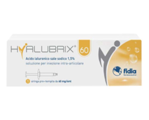 SIRINGA INTRA-ARTICOLARE HYALUBRIX 60 ACIDO IALURONICO 1,5% 60 MG 4 ML