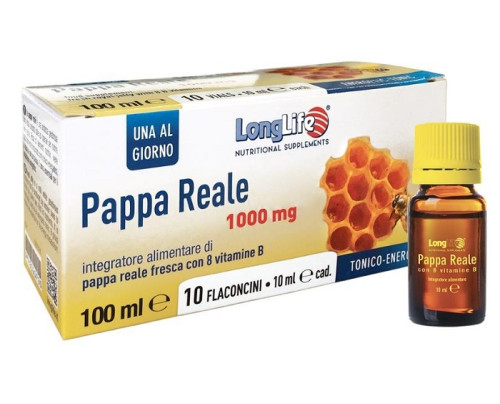LONGLIFE PAPPA REALE + VITAMINA B 10 FLACONCINI 10 ML
