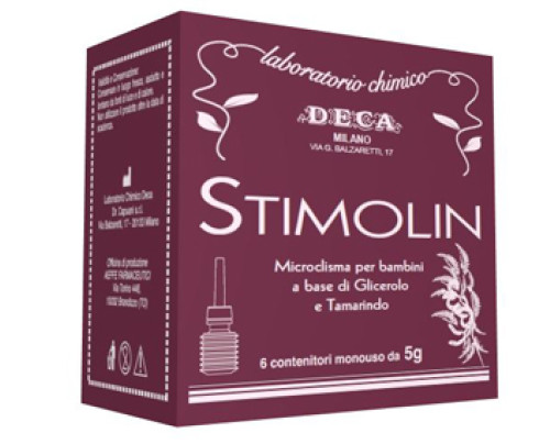 STIMOLIN 6 MICROCLISMI MONOUSO 5 G PER BAMBINI A BASE DI GLICEROLO E TAMARINDO