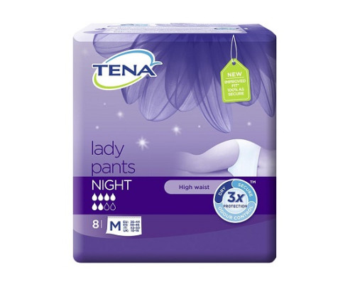 TENA LADY PANTS NIGHT M 8PZ