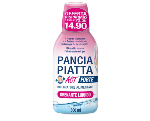 PANCIA PIATTA ACT FORTE DRENANTE LIQUIDO 500 ML