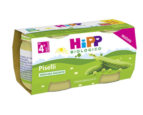 HIPP BIO OMOGENEIZZATO PISELLI 2X80 G