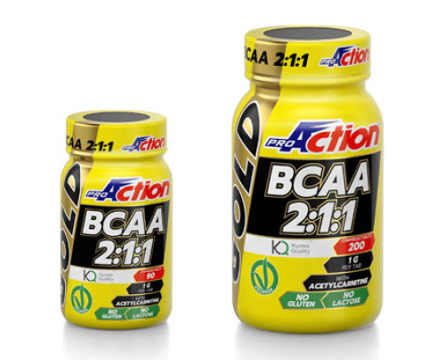 PROACTION BCAA GOLD 200 COMPRESSE 2 1 1