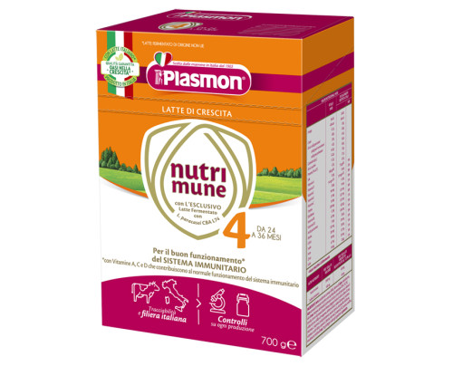 PLASMON NUTRI-MUNE LATTE STAGE 4 POLVERE 700 G