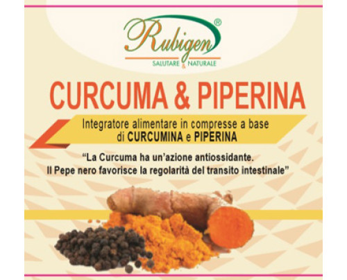 CURCUMA & PIPERINA RUBIGEN 120 COMPRESSE DA 500 MG