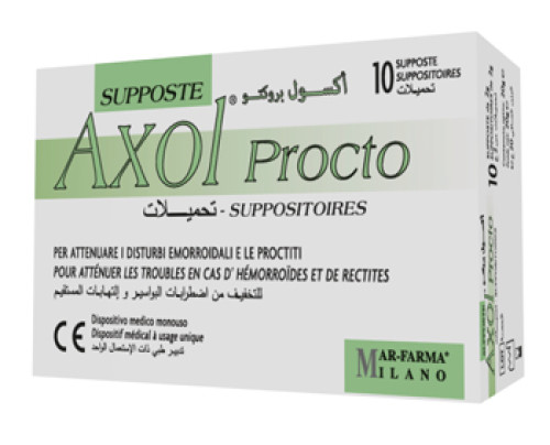 AXOL PROCTO 10 SUPPOSTE X 2 G