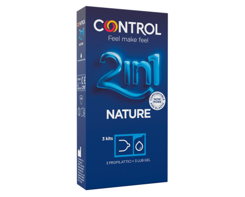 CONTROL 2IN1 NATURE 2,0 + NATURE LUBE 3+ 3 PEZZI