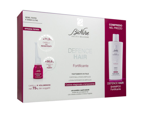DEFENCE HAIR BIPACK RIDENSIFICANTE 21 FIALE 6 ML + SHAMPOO 200 ML