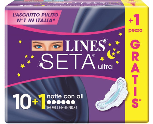 LINES SETA ULTRA NOTTE 10+1 GRATIS