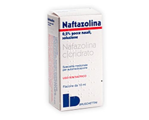 <b>BRUNIZINA 2 mg/ml gocce nasali, soluzione<br>  BRUNIZINA 2 mg/ml spray nasale, soluzione</b><br>  Nafazolina cloridrato<br><b>Che cos’è e a che cosa serve</b><br>BRUNIZINA contiene il principio attivo nafazolina cloridrato che appartiene a