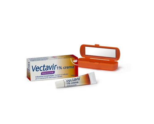<b>Vectavir 1% crema</b><br>  Penciclovir<br><b>Che cos’è e a che cosa serve</b><br>Vectavir contiene il principio attivo penciclovir, che appartiene al gruppo di medicinali chiamati antivirali.<br>  Vectavir agisce eliminando i virus che cau