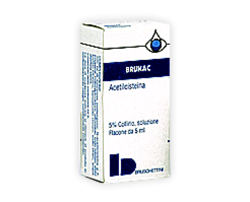 <b>BRUNAC 5% collirio, soluzione</b><br>  Acetilcisteina<br><b>Che cos’è e a che cosa serve</b><br>BRUNAC contiene il principio attivo acetilcisteina.<br><br>  Questo medicinale è indicato per il trattamento di:<br>  - ulcere corneali;