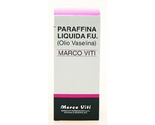 <b>Paraffina liquida Marco Viti 40% emulsione orale</b><br><b>Che cos’è e a che cosa serve</b><br>Trattamento di breve durata della stitichezza occasionale