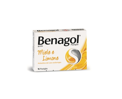 <b>BENAGOL 1,2 mg + 0,6 mg Pastiglie gusto Ginger e Spezie<br>  BENAGOL 1,2 mg + 0,6 mg Pastiglie gusto Miele e Limone<br>  BENAGOL 1,2 mg + 0,6 mg Pastiglie gusto Menta Fredda<br>  BENAGOL 1,2 mg + 0,6 mg Pastiglie gusto Limone Senza Zucchero<br>  BENAGO