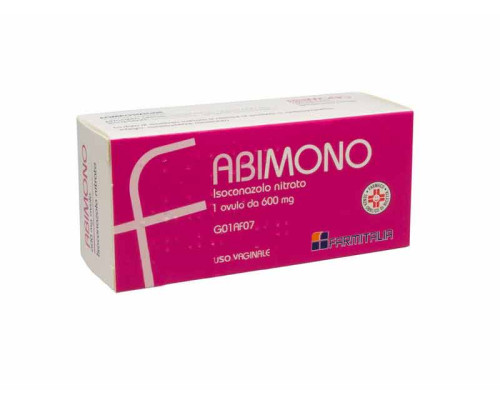 <b>ABIMONO 600 mg ovulo vaginale<br> ABIMONO 1 % crema vaginale</b><br> Isoconazolo nitrato<br><b>Che cos’è e a che cosa serve</b><br>ABIMONO contiene isoconazolo nitrato, un antimicrobico per uso ginecologico.<br><br>  ABIMONO è indic